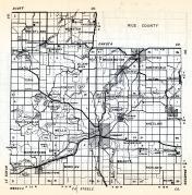 Rice County, Wheatland, Wbster, Erin, forest, Shieldsville, Wells, Morristown, Warsaw, Minnesota State Atlas 1954